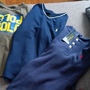 Polo by Ralph Lauren Kids Navy and Olive Shirts